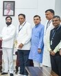 Union Home Minister Amit Shah presents a cheque to Swatantryaveer Savarkar Pratishthan's Ranjit Savarkar and Asholt Raje during 'Chhatrapati Sambhaji Maharaj Inspirational Song Award 2025' presentation for song "Anadi Mee.. Anant Mee ..." written by Swatantryaveer Vinayak Damodar Savarkar, at Varsha, official residence of the Chief Minister Devendra Fadnavis in Mumbai on Tuesday. State Deputy Chief Minister Eknath Shinde and others also seen. (ANI) Union Home Minister Amit Shah presents a cheque to Swatantryaveer Savarkar Pratishthan's Ranjit Savarkar and Asholt Raje during 'Chhatrapati Sambhaji Maharaj Inspirational Song Award 2025' presentation for song "Anadi Mee.. Anant Mee ..." written by Swatantryaveer Vinayak Damodar Savarkar, at Varsha, official residence of the Chief Minister Devendra Fadnavis in Mumbai on Tuesday. State Deputy Chief Minister Eknath Shinde and others also seen. (ANI)