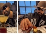 Diljit Dosanjh was amused with the preparation of the coffee on his table.