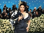 NEW YORK, NEW YORK - MAY 05: Nicki Minaj attends the 2025 Met Gala Celebrating "Superfine: Tailoring Black Style" at Metropolitan Museum of Art on May 05, 2025 in New York City