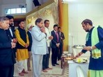 All the members of the Shashi Tharoor-led all-party delegation offered prayers and performed aarti at the temple, as shown in a video. All the members of the Shashi Tharoor-led all-party delegation offered prayers and performed aarti at the temple, as shown in a video.