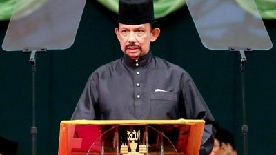 Prime Minister Anwar Ibrahim said that the sultan was “resting” at the hospital after social media posts circulated about his health. (AFP File)