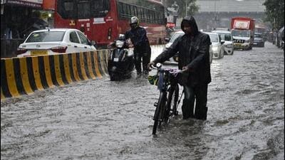 A flood-prone spot, according to the civic authorities, is a low-lying area prone to prolonged waterlogging during moderate to heavy rainfall (Hindustan Times) A flood-prone spot, according to the civic authorities, is a low-lying area prone to prolonged waterlogging during moderate to heavy rainfall (Hindustan Times)