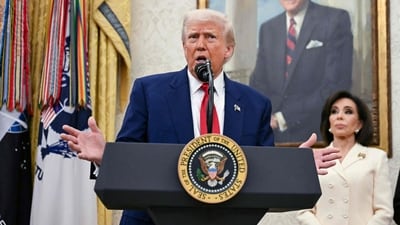 US President Donald Trump in the Oval Office of the White House in Washington, DC, on May 28, 2025. (AFP) US President Donald Trump in the Oval Office of the White House in Washington, DC, on May 28, 2025. (AFP)