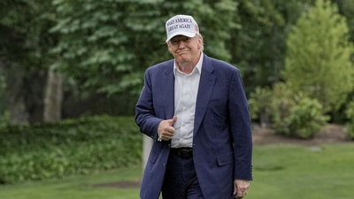 Donald Trump issued another round of pardons on Wednesday. (Reuters)