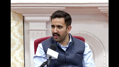 Himachal Pradesh PWD Minister Vikramaditya Singh. (ANI Grab)
