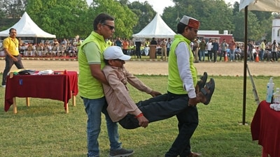 The first civil defence exercise across the country was held on May 7, hours ahead of Operation Sindoor. (AFP) The first civil defence exercise across the country was held on May 7, hours ahead of Operation Sindoor. (AFP)