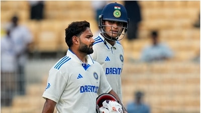 Rishabh Pant (front) with Shubman Gill during India's home season in 2024 (PTI)