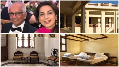 Inside pictures from Juhi Chawla's husband Jai Mehta's ancestral home show the timeless decor and design. (Instagram/ Jay Mehta and Architectural Digest India) Inside pictures from Juhi Chawla's husband Jai Mehta's ancestral home show the timeless decor and design. (Instagram/ Jay Mehta and Architectural Digest India)
