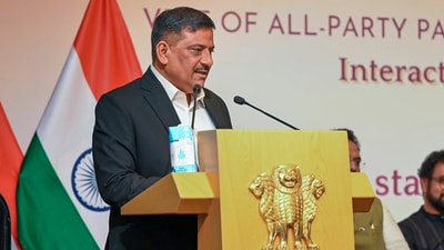 JD-U MP Sanjay Kumar Jha, leader of one of India's all-party delegation on Operation Sindoor, interacted with members of the Indian community in Singapore. (PTI) JD-U MP Sanjay Kumar Jha, leader of one of India's all-party delegation on Operation Sindoor, interacted with members of the Indian community in Singapore. (PTI)