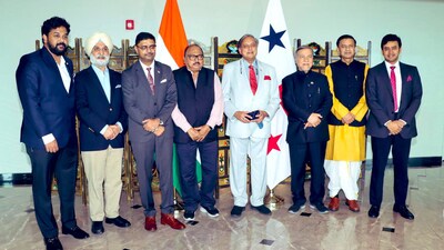 All-party Indian parliamentary delegation, led by Congress MP Shashi Tharoor arrives in Panama (X/@ShashiTharoor)