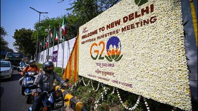 The SP Marg was beautified in the run-up to the G20 Summit in June 2023. (HT Archive) The SP Marg was beautified in the run-up to the G20 Summit in June 2023. (HT Archive)