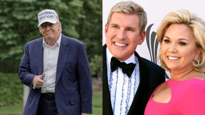 President Trump is granting pardons to Todd and Julie Chrisley, convicted of financial crimes. (Reuters/AP) President Trump is granting pardons to Todd and Julie Chrisley, convicted of financial crimes. (Reuters/AP)