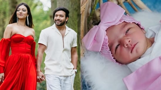 Keshav Dhanraj, Marcia Dsouza and their daughter Mia