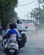 In one of the inspections conducted on the same day, officials found that in plot 8 in Sector 1, untreated sewage water and basement water was being directly discharged onto the adjoining 60-metre wide service road. (HT Photos) In one of the inspections conducted on the same day, officials found that in plot 8 in Sector 1, untreated sewage water and basement water was being directly discharged onto the adjoining 60-metre wide service road. (HT Photos)