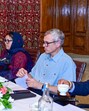 Jammu and Kashmir chief minister Omar Abdullah holds a meeting of administrative secretaries/HoDs in Gulmarg on Wednesday. (ANI) Jammu and Kashmir chief minister Omar Abdullah holds a meeting of administrative secretaries/HoDs in Gulmarg on Wednesday. (ANI)