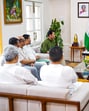 Manipur Governor Ajay Kumar Bhalla during a meeting with MLAs to discuss the law and order and political situation in the state and for the formation of a new government, in Imphal. (PTI PHOTO) Manipur Governor Ajay Kumar Bhalla during a meeting with MLAs to discuss the law and order and political situation in the state and for the formation of a new government, in Imphal. (PTI PHOTO)