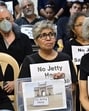 Mumbai, India - April 5, 2025: Residents of Colaba gathered to oppose proposed construction of a passenger/VVIP jetty between the Radio Club, near Gateway Of India in Mumbai, India, on Saturday, April 5, 2025. (Photo by Anshuman Poyrekar/ Hindustan Times) (Hindustan Times) Mumbai, India - April 5, 2025: Residents of Colaba gathered to oppose proposed construction of a passenger/VVIP jetty between the Radio Club, near Gateway Of India in Mumbai, India, on Saturday, April 5, 2025. (Photo by Anshuman Poyrekar/ Hindustan Times) (Hindustan Times)