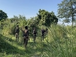 The security personnel retaliated and the exchange of fire continued for nearly half an hour before the poachers fled the spot