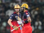 PBKS vs RCB Highlights: Royal Challengers Bengaluru's batters Phil Salt and Virat Kohli run between the wickets.
