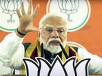 Prime Minister Narendra Modi addresses a public meeting, in Alipurduar, West Bengal.