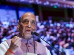 Defence Minister Rajnath Singh addresses the CII Annual General Meeting & Business Summit in New Delhi.