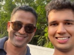 Revant Himatsingka, popularly known as FoodPharmer, shared a photo with Nithin Kamath, the co-founder and CEO of Zerodha.