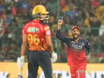 RCB's Rajat Patidar celebrates the wicket of PBKS' Shreyas Iyer during the Indian Premier League (IPL) 2025 cricket match between Royal Challengers Bengaluru and Punjab Kings at M Chinnaswamy Stadium, in Bengaluru, Karnataka, Friday, April 18, 2025. RCB's Rajat Patidar celebrates the wicket of PBKS' Shreyas Iyer during the Indian Premier League (IPL) 2025 cricket match between Royal Challengers Bengaluru and Punjab Kings at M Chinnaswamy Stadium, in Bengaluru, Karnataka, Friday, April 18, 2025.