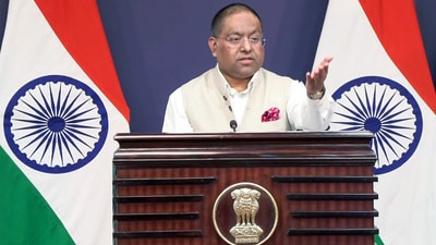 MEA Spokesperson Randhir Jaiswal called for Bangladesh to hold elections soon (ANI) MEA Spokesperson Randhir Jaiswal called for Bangladesh to hold elections soon (ANI)