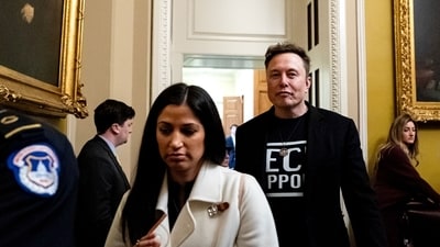 Katie Miller and Elon Musk have reportedly left DOGE (Bloomberg) Katie Miller and Elon Musk have reportedly left DOGE (Bloomberg)