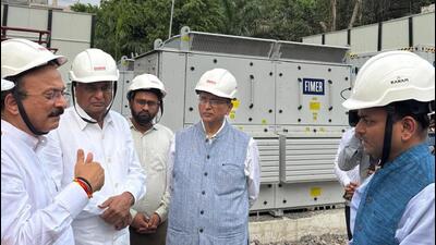 Power minister Ashish Sood at the inauguration. (HT) Power minister Ashish Sood at the inauguration. (HT)