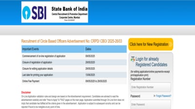 SBI CBO Recruitment 2025: Last date to apply for 2964 Circle Based Officer posts