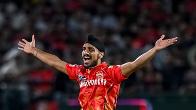 Arshdeep Singh has led the bowling effort for Punjab Kings in IPL 2025 with 18 wickets in 14 games in the league stage. (AFP) Arshdeep Singh has led the bowling effort for Punjab Kings in IPL 2025 with 18 wickets in 14 games in the league stage. (AFP)