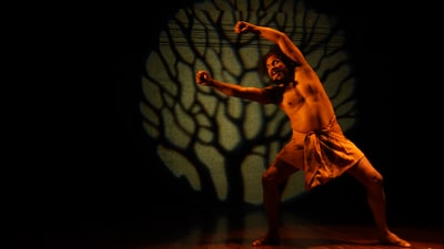 Team Adhishakti’s Bali, written and directed by Nimmy Raphel, explored questions on deceit, gender and power. (Mohan Raj)