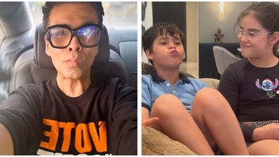 Karan Johar calls his kids Yash and Roohi as 'in house trolls.' Karan Johar calls his kids Yash and Roohi as 'in house trolls.'