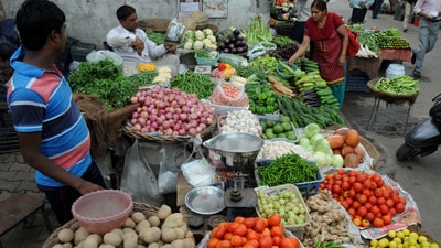 Customers at a vegetable market. (Parveen Kumar/ HT File Photo) Customers at a vegetable market. (Parveen Kumar/ HT File Photo)