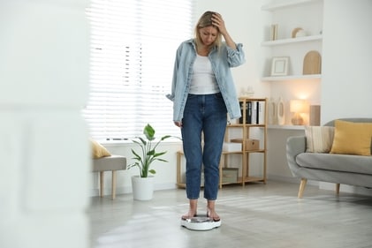 Women gaun weight in menopause for several reasons. (Shutterstock) Women gaun weight in menopause for several reasons. (Shutterstock)