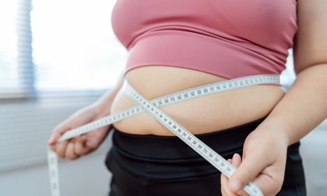 Weight gain is seen around the abdomen. (Shutterstock) Weight gain is seen around the abdomen. (Shutterstock)