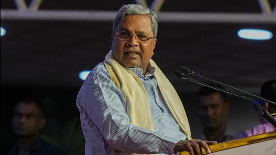 Karnataka chief minister Siddaramaiah chaired the cabinet meeting in October 2024 that decided to withdraw the cabinet decision. (PTI)