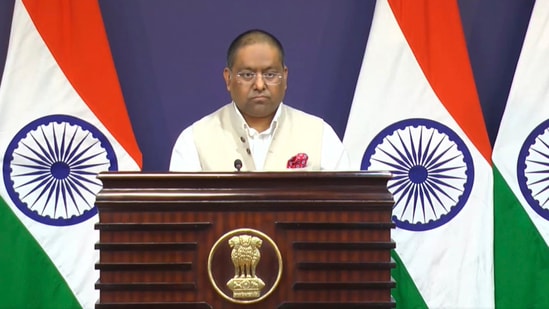 MEA spokesperson Randhir Jaiswal stated that though there were conversations between Indian and American officials, trade was not discussed. (@MEAIndia)