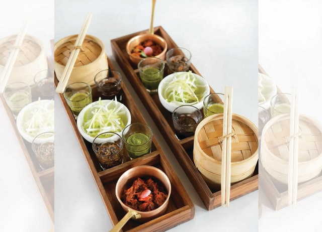 Indian Accent pairs their Ghee Roast Mutton with four chutneys, which elevates the dish. Indian Accent pairs their Ghee Roast Mutton with four chutneys, which elevates the dish.