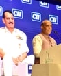 Defence minister Rajnath Singh addresses the Confederation of Indian Industry annual summit in New Delhi. (HT PHOTO) Defence minister Rajnath Singh addresses the Confederation of Indian Industry annual summit in New Delhi. (HT PHOTO)