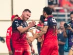 Phil Salt celebrates with Virat Kohli Phil Salt celebrates with Virat Kohli