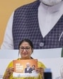The 22-paged workbook is titled ‘Kaam Karne Wali Sarkar - 100 Din Seva Ke’. (PTI photo) The 22-paged workbook is titled ‘Kaam Karne Wali Sarkar - 100 Din Seva Ke’. (PTI photo)
