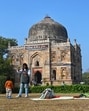 The garden is located between Lodhi Road, Amrita Shergill Marg and Max Muller Marg, and hosts four monuments—the tomb of Mohammad Shah, Bada Gumbad, Sheesh Gumbad and the tomb of Sikandar Shah. (HT Archive)
