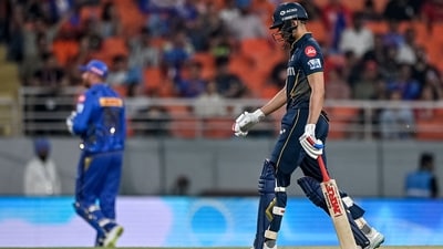 Chasing 229 runs, GT were restricted to 208/6 in 20 overs. (AFP)