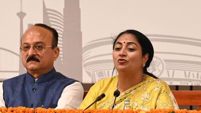 Delhi chief minster Rekha Gupta and cabinet minister Ashish Sood on Friday. (Vipin Kumar/HT Photo) Delhi chief minster Rekha Gupta and cabinet minister Ashish Sood on Friday. (Vipin Kumar/HT Photo)