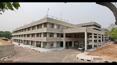 Once complete, the centre is expected to significantly ease the pressure on PGIMER, currently the only government facility offering trauma care in Chandigarh. (Keshav Singh/HT) Once complete, the centre is expected to significantly ease the pressure on PGIMER, currently the only government facility offering trauma care in Chandigarh. (Keshav Singh/HT)