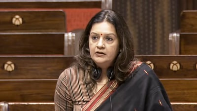 Priyanka Chaturvedi calls Operation Sindoor a fightback and a warning to Pakistan. (Sansad TV File) Priyanka Chaturvedi calls Operation Sindoor a fightback and a warning to Pakistan. (Sansad TV File)