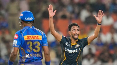 For GT, Sai Kishore and Prasidh Krishna took two-wicket hauls. (PTI)