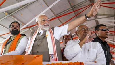 Prime Minister Narendra Modi during a public meeting in Rohtas district, Bihar (via PTI) Prime Minister Narendra Modi during a public meeting in Rohtas district, Bihar (via PTI)